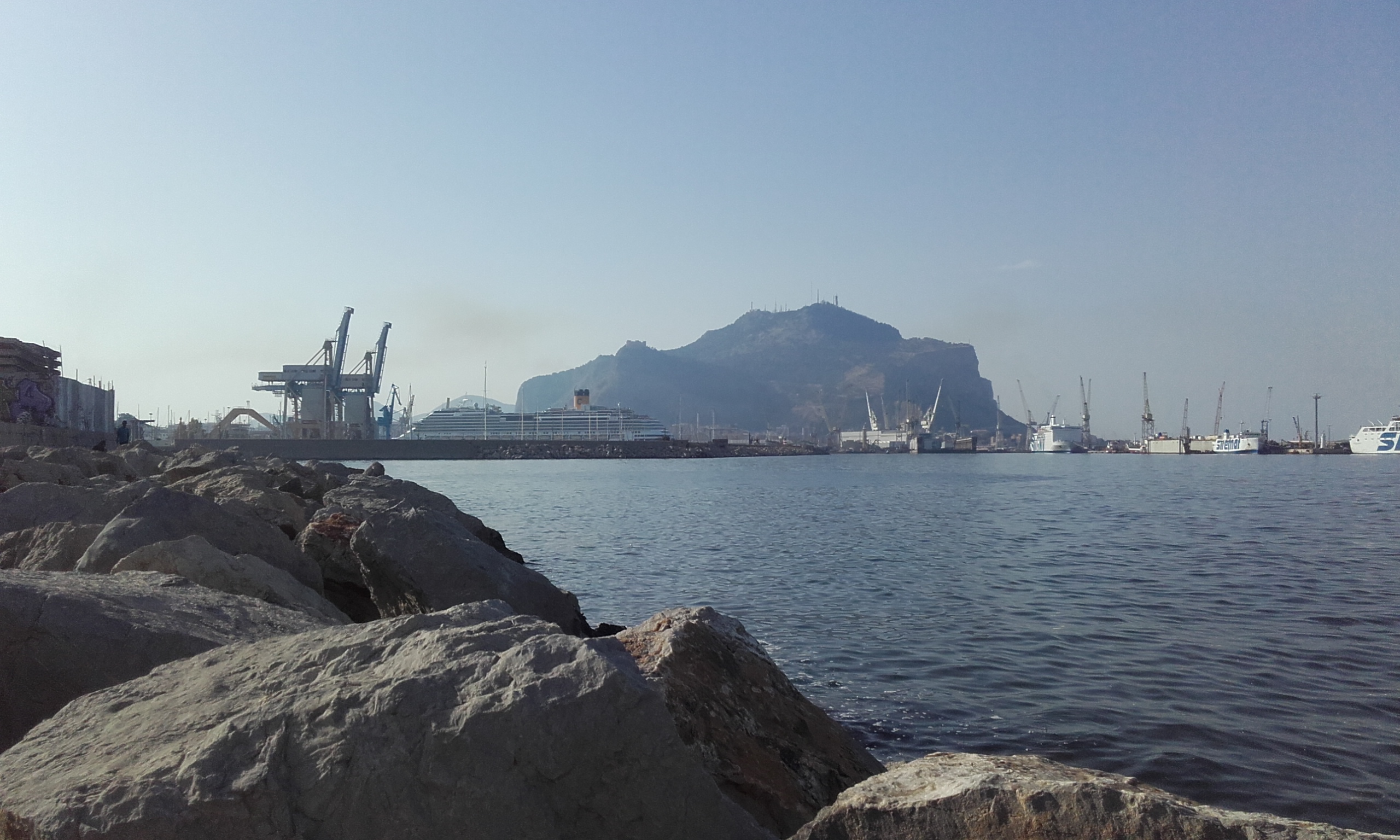 De relax en el puerto de Palermo